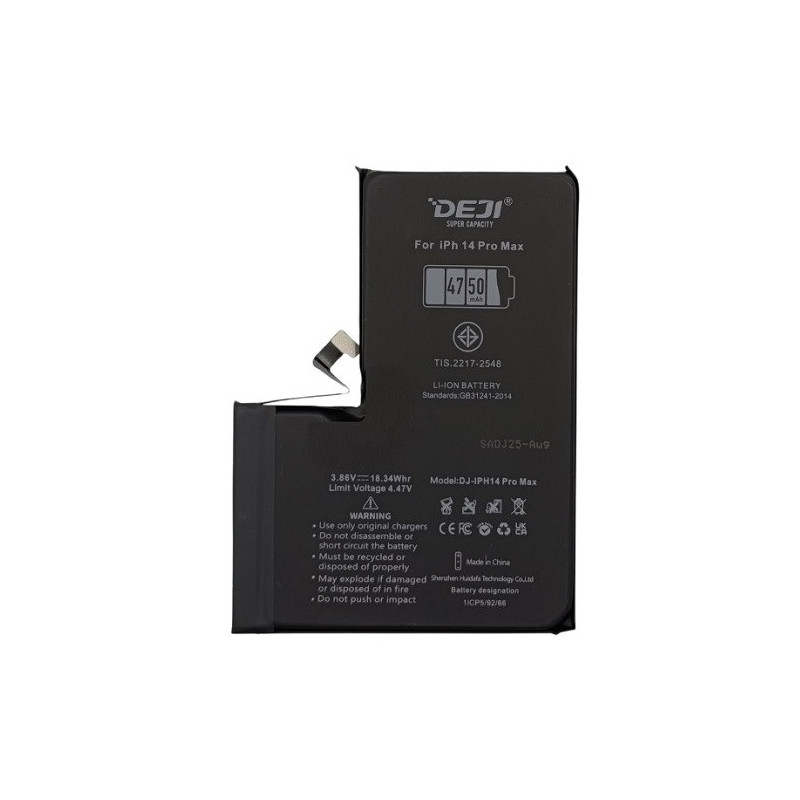 Pakaitinė Baterija DEJI iPhone 14 Pro Max 4750mAh 3.86V per didelės įkrovos apsauga
