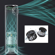 Electric Vacuum Cleaner - VSGO V-EB02-S3E 17.2 kPa, HEPA Filter, 10,000 mAh Battery