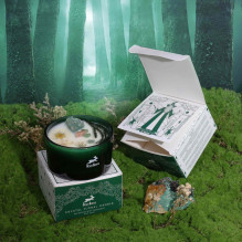 Home Fragrance - Hop Hare The Magician Candle Mint Aroma With Jade Stone Green