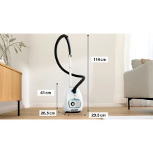 Vacuum Cleaner - BOSCH Serie 4 BGB41HYG1H 600W With Bag 4L Capacity 11m Radius White