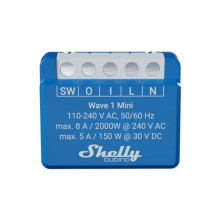 Smart Switch - Shelly Qubino Wave 1 Mini LR Z-Wave 800, 2000W, -20 to 40°C