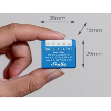 Smart Switch - Shelly Qubino Wave 1 Mini LR Z-Wave 800, 2000W, -20 to 40°C