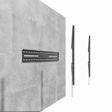 TV sieninis laikiklis - Gembird WM-100F-01 fiksuotas 43"-100" televizoriams, 75kg, juodas