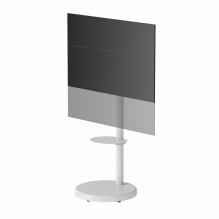 Televizoriaus Stovas - GEMBIRD TVS-86TR-01-W 37"-86" Ekranui, 50kg Talpa, Balta