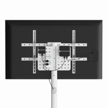 Televizoriaus Stovas - GEMBIRD TVS-86TR-01-W 37"-86" Ekranui, 50kg Talpa, Balta