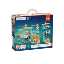 Construction set - Marioinex Mini Waffle City Gas Station 148 pieces