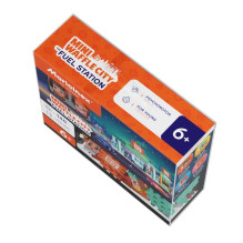 Construction set - Marioinex Mini Waffle City Gas Station 148 pieces