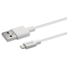 USB cable - SAVIO Cl-193 USB 2.0 2m USB A to USB C / Lightning white