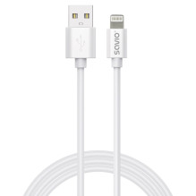 USB cable - SAVIO Cl-193 USB 2.0 2m USB A to USB C / Lightning white