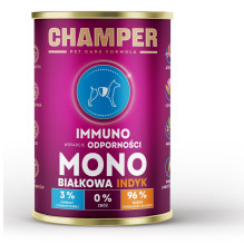 Pet Food - CHAMPER Immuno turkey wet food for adult dogs 400g