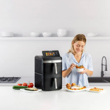 Oil-free oven - Taurus Air Duo Slim 13L, 200°C, Touch control, 10 programs