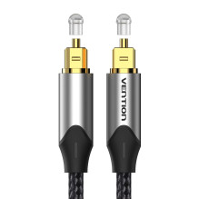 Optical audio cable - Vention TOSLINK 3M gold-plated nylon gray