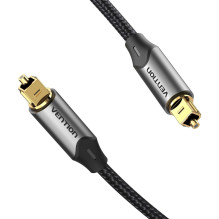 Optical audio cable - Vention TOSLINK 3M gold-plated nylon gray