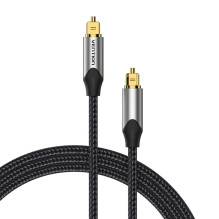 Optical audio cable - Vention TOSLINK 3M gold-plated nylon gray