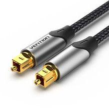 Optical audio cable - Vention TOSLINK 3M gold-plated nylon gray