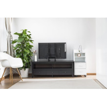 TV Stand - GEMBIRD TVS-D70F-01 For 37"-70" Screens, 35kg Capacity, Black