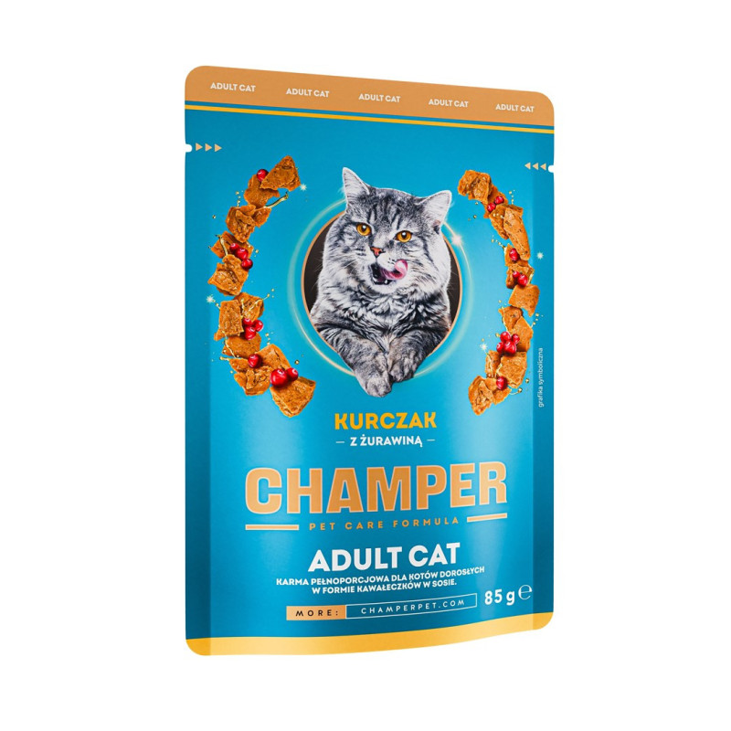 Pet Food - CHAMPER Chicken with Cranberries wet food 85g