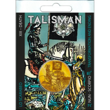 Talismanas - Lo Scarabeo Mirtis 31x2.25mm Šiaurės Auksinis Lydinys Talismanas - Lo Scarabeo Mirtis 31x2.25mm Šiaurės Auksinis Lydinys