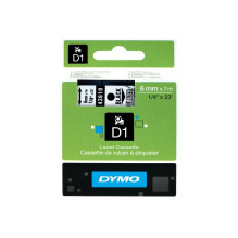 Printer - Label Tape Dymo D1 43610 Standard Clear Black