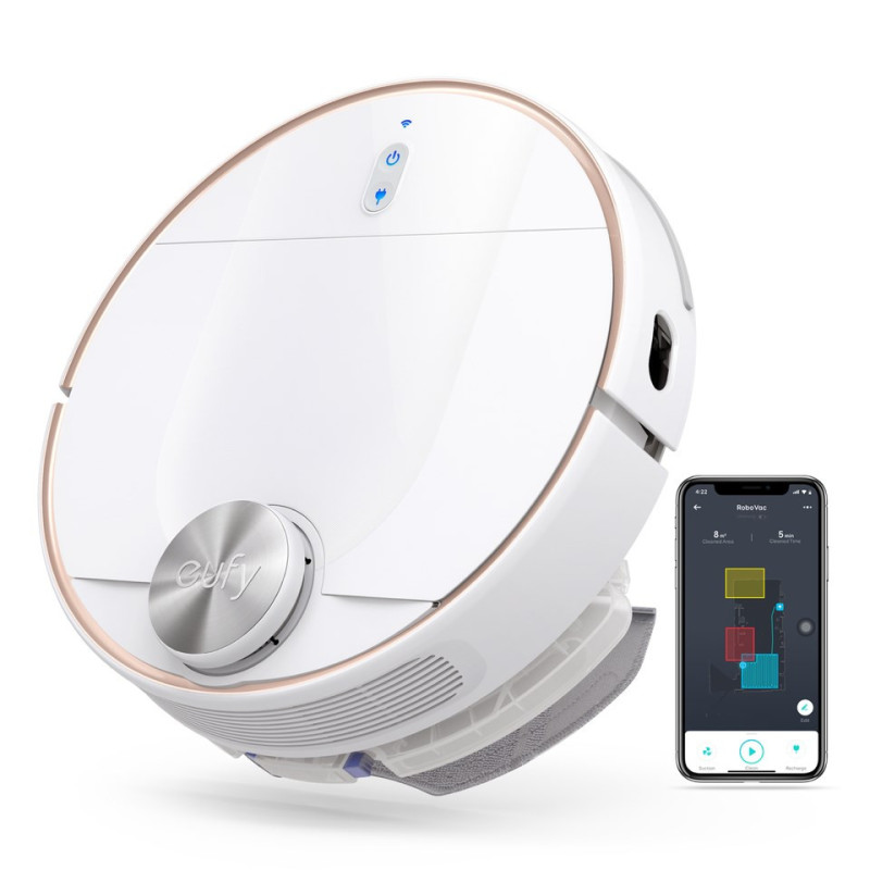 Home and Kitchen Appliances - Eufy RoboVac L70 Hybrid 2200 Pa, Smart Control, White