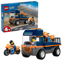Konstruktorius - LEGO CITY 60491 Motorcycle Transporter (Lego, 88 dalių, 2 minifigūrėlės)
