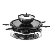 Fondiu - Unold Raclette Multi 4-in-1 Fondue Grill Juodas