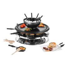 Fondue - Unold Raclette Multi 4-in-1 Fondue Grill Black