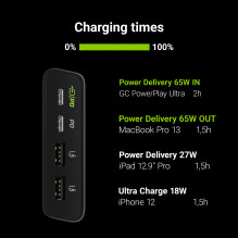 Power Bank Green Cell GC PowerPlay Ultra 26800mAh 128W 4-port for laptop, MacBook, iPad, iPhone, Nintendo Switch and mor...