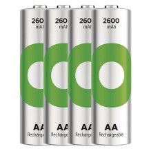 Battery - GP ReCyko AA 2600mAh 1.2V Rechargeable Batteries 4 Pack