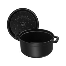 Kitchen Accessory - Zwilling Staub Round Frying Pan 24cm Cast Iron Black