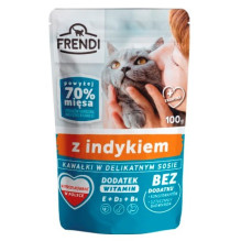 Wet Cat Food - FRENDI Turkey in Gravy 100 g
