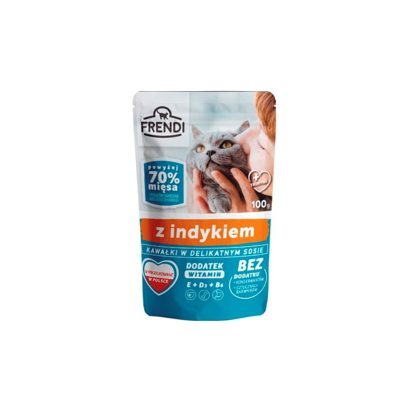 Wet Cat Food - FRENDI Turkey in Gravy 100 g
