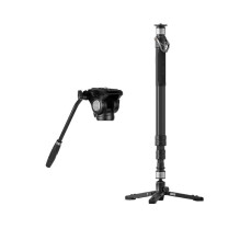 Camera stand - YC Onion PINETA Monopod 8kg 145cm Fluid Head Black