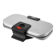 Waffle Maker - Unold Double Waffle Maker 48241, Non-Stick Plates, Adjustable Temperature, Black / Silver