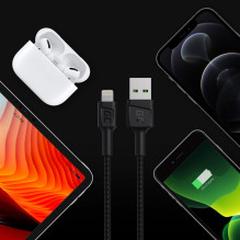 Green Cell Cable GC PowerStream USB-A - Lightning 120cm quick charge Apple 2.4A