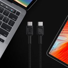 Green Cell Cable GC PowerStream USB-C - USB-C 200cm with Power Delivery (60W), 480 Mbps, Ultra Charge, QC 3.0