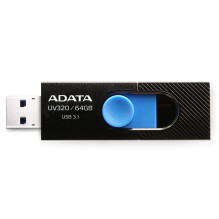 MEMORY DRIVE FLASH USB3.1 64GB / BLACK AUV320-64G-RBKBL ADATA