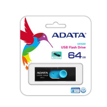 MEMORY DRIVE FLASH USB3.1 64GB / BLACK AUV320-64G-RBKBL ADATA