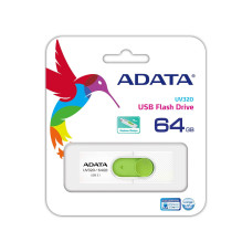 MEMORY DRIVE FLASH USB3.1 64GB / WHITE AUV320-64G-RWHGN ADATA
