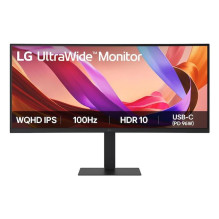 LCD Monitor, LG, 34 ", 3440 x 1440 pixels, Wide Quad HD, Native aspect ratio 21:9, LCD, Curved, 34U650A-B
