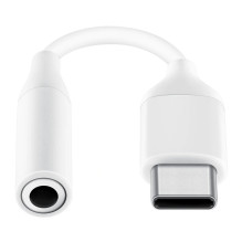 „Samsung“ ausinių adapteris, 3,5 mm mini lizdas (moteriškas) – C tipo USB (vyriškas) baltas (EE-UC10JUWEGWW)