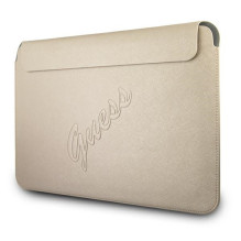 Guess Saffiano Script case for a 13" laptop - gold