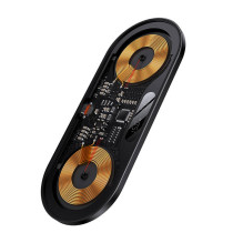 Dvigubas Qi belaidis įkroviklis Baseus skaitmeninis LED ekranas, 20 W