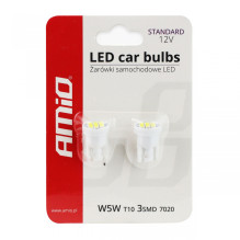 LED bulbs STANDARD T10 W5W 3xSMD 7020 12V AMIO-01096