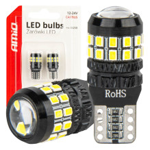 LED CANBUS Bulbs T10 W5W 27SMD 2016 White 12V 24V AMIO-04258 LED CANBUS Bulbs T10 W5W 27SMD 2016 White 12V 24V AMIO-04258