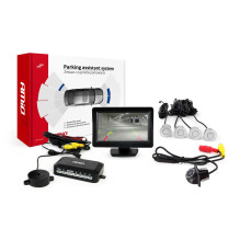 Zestaw czujników parkowania TFT01 4,3" z kamerą HD-305 LED 4 sensory srebrne Zestaw czujników parkowania TFT01 4,3" z kamerą HD-305 LED 4 sensory srebrne