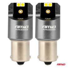 LED CANBUS bulbs PRO series BA15S P21W 4x3030 SMD white 12V 24V AMIO-03583 LED CANBUS bulbs PRO series BA15S P21W 4x3030 SMD white 12V 24V AMIO-03583