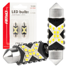 LED CANBUS bulbs Festoon C5W 12SMD 2016 36mm White 12V 24V AMIO-04236 LED CANBUS bulbs Festoon C5W 12SMD 2016 36mm White 12V 24V AMIO-04236