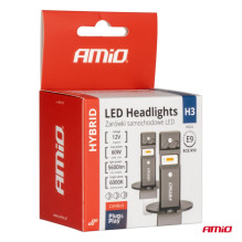 LED car bulbs HYBRID series H3 6000K Canbus 60W AMIO-04113