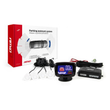 Zestaw czujników parkowania czujniki cofania LED GRAF 4 sensory białe AMIO-01563 Zestaw czujników parkowania czujniki cofania LED GRAF 4 sensory białe AMIO-01563
